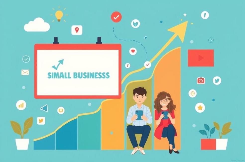 Crescimento de negócios pequenos com estratégias de marketing digital.