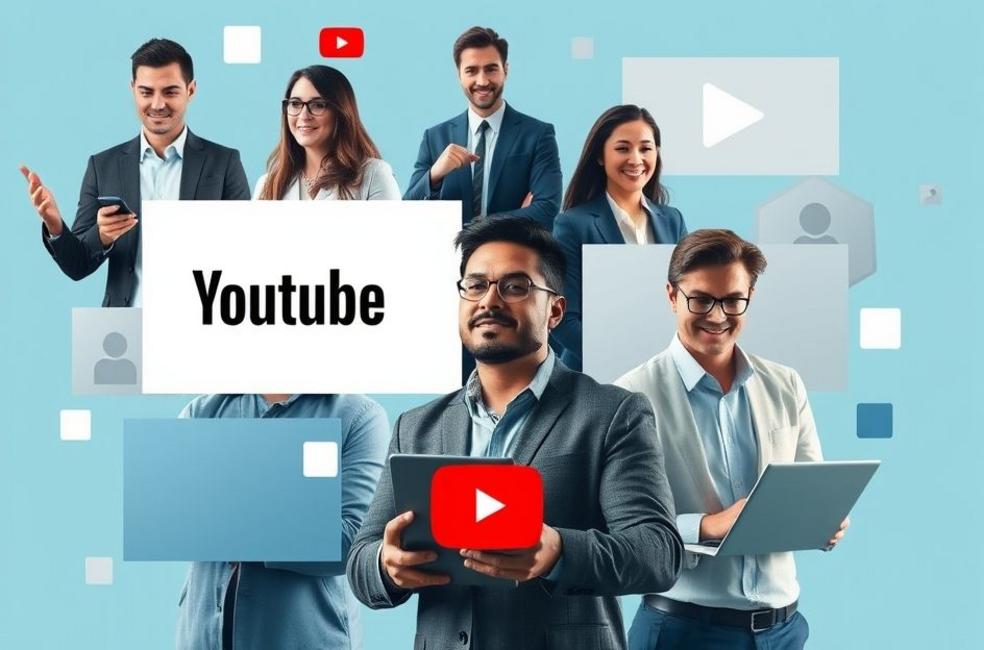 Profissionais de marketing envolvidos com ferramentas relacionadas a anúncios no YouTube.