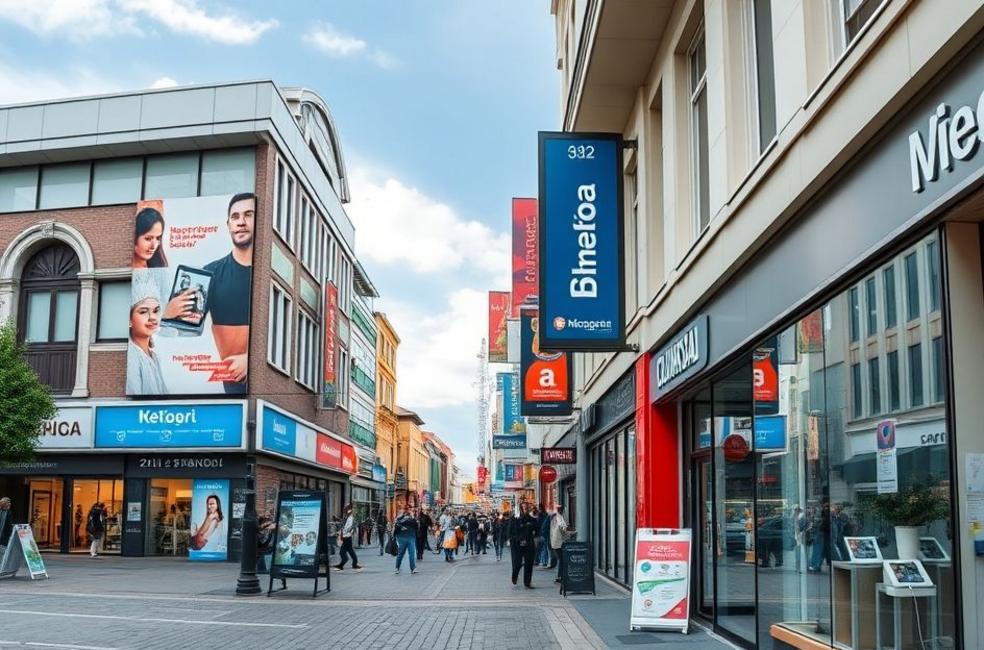 Cenas de Blumenau refletindo a modernidade do marketing digital.