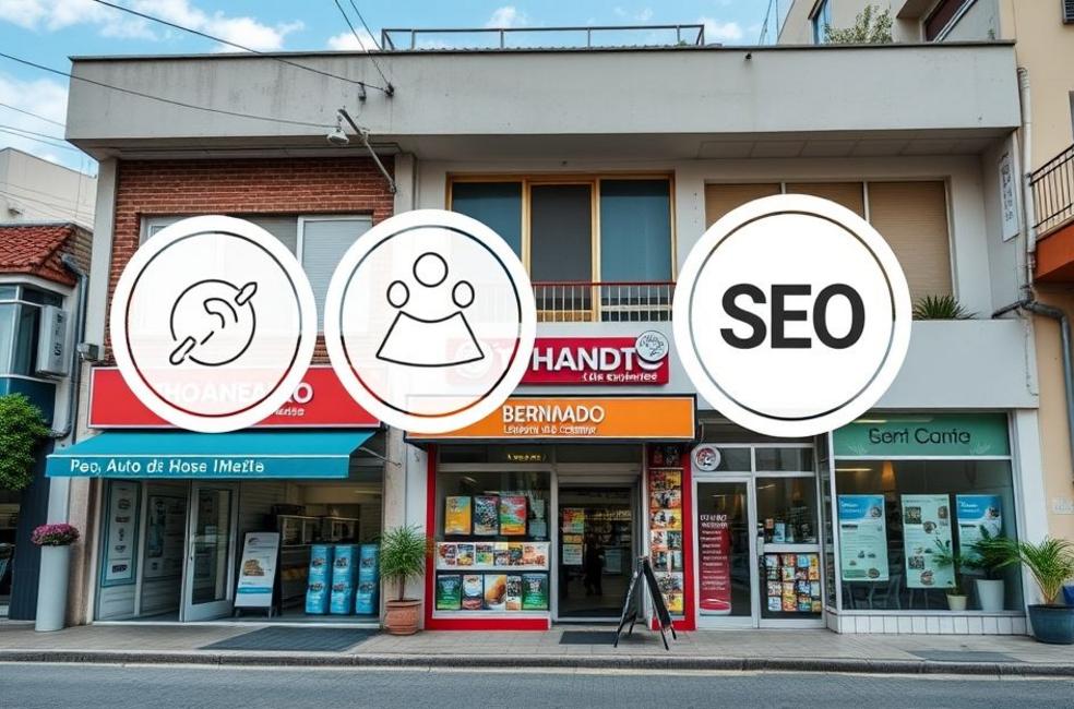 Empresas locais de São Bernardo do Campo interagindo com marketing digital.