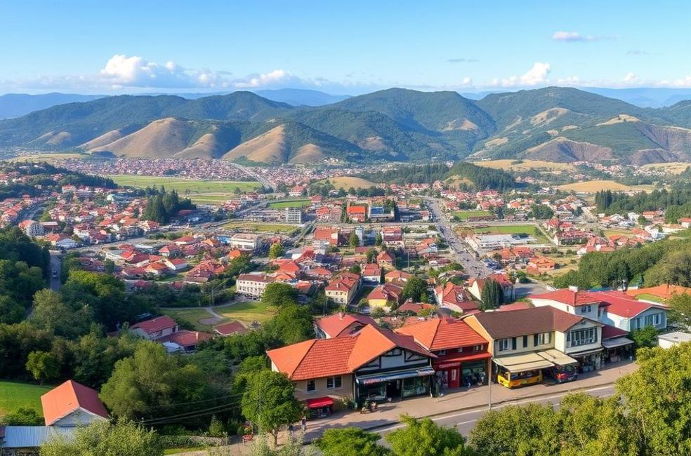 Vista panorâmica de Campos do Jordão, refletindo o espírito empreendedor local.