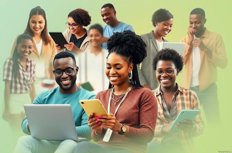 Empresários em Mogi Mirim utilizando ferramentas de marketing digital.