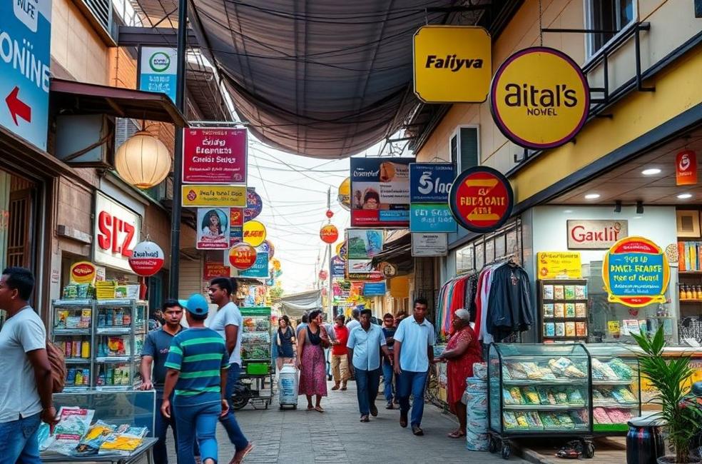 Rua movimentada de Catanduva simbolizando negócios locais