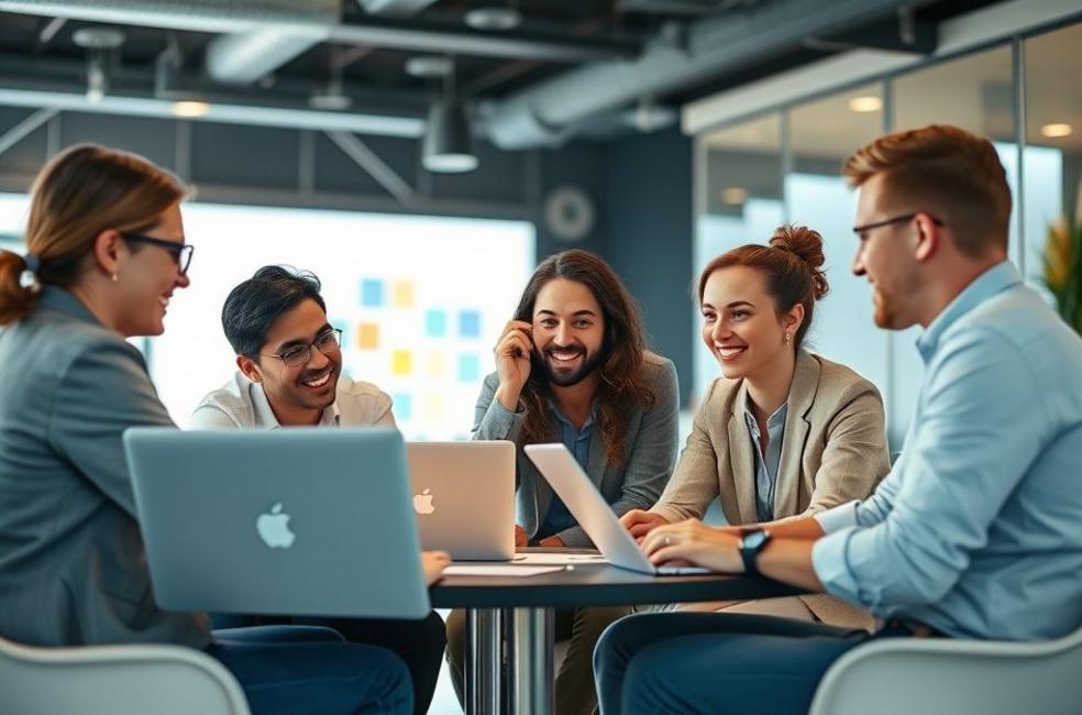 Empreendedores locais em Jundiaí colaborando em estratégias digitais