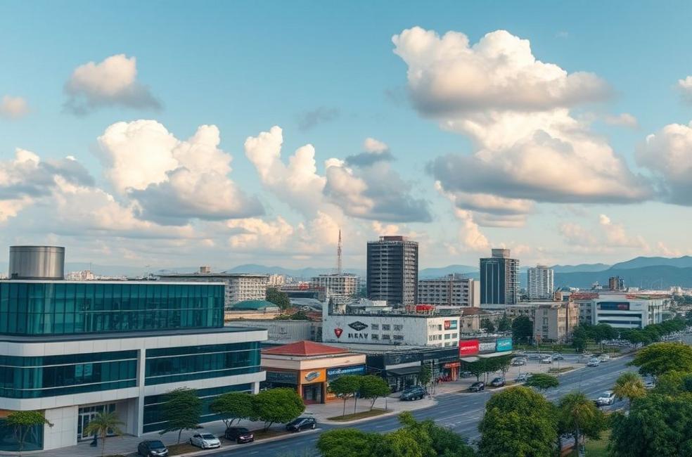 Cenário moderno em Rosário do Sul com foco em negócios e tecnologia digital