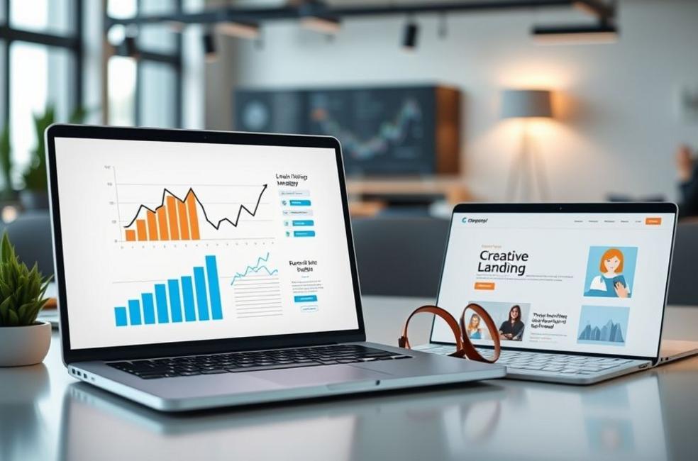 Imagem em destaque sobre estratégias de marketing digital focadas em landing pages.