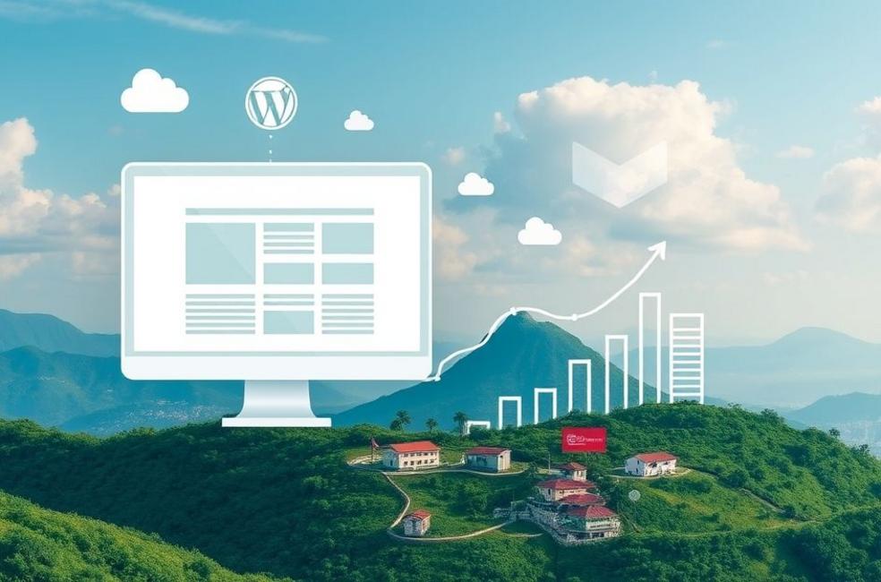 Paisagem digital representando o crescimento de negócios locais em São Leopoldo.