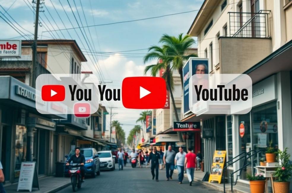 Cenas de negócios locais em Duque de Caxias com símbolos do marketing digital.