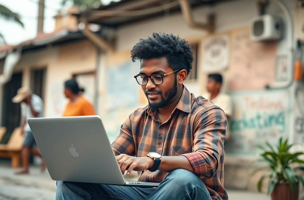 Empreendedor local usando ferramentas digitais para marketing em Limeira