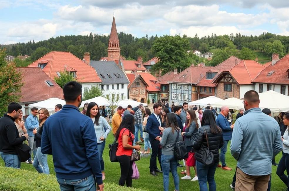 Empreendedores de Campos do Jordão discutindo sobre marketing digital.
