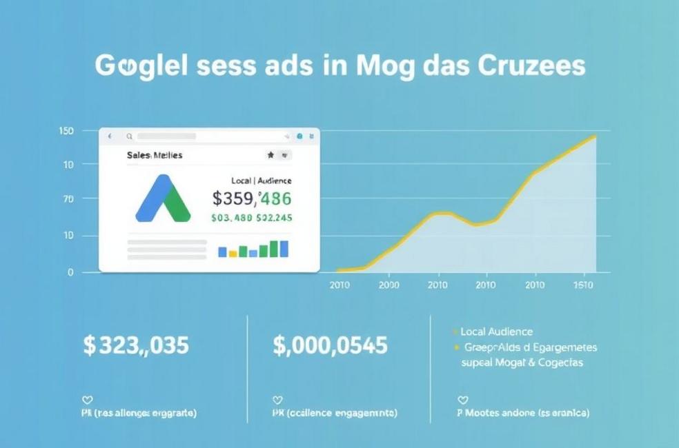 Ilustração do sucesso de campanhas de Google Ads em Mogi das Cruzes