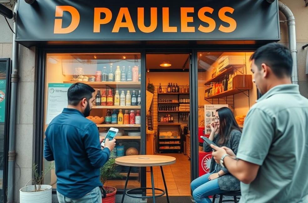 Imagem de pequenos negócios em Belo Horizonte, interagindo com clientes através da internet.