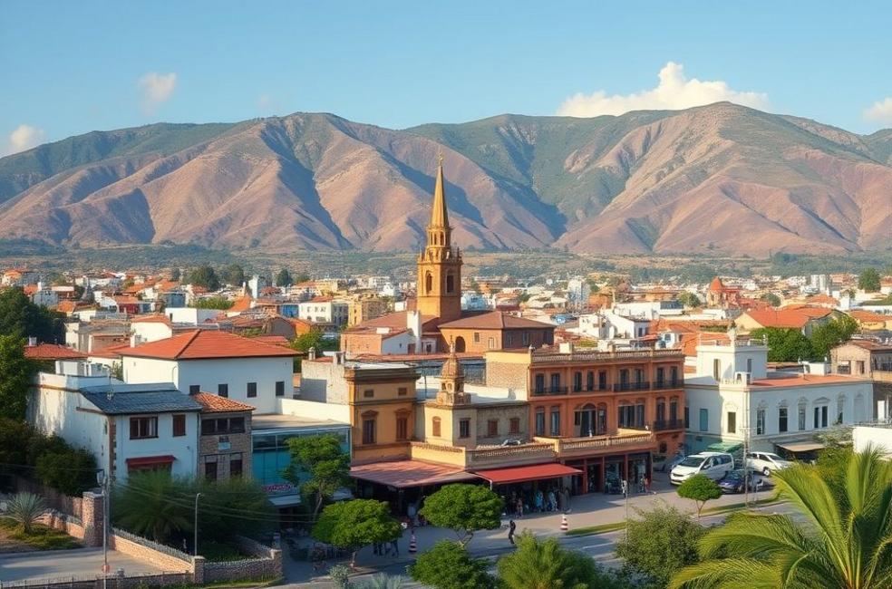 Vista da cidade de Baurú com foco em marketing digital.