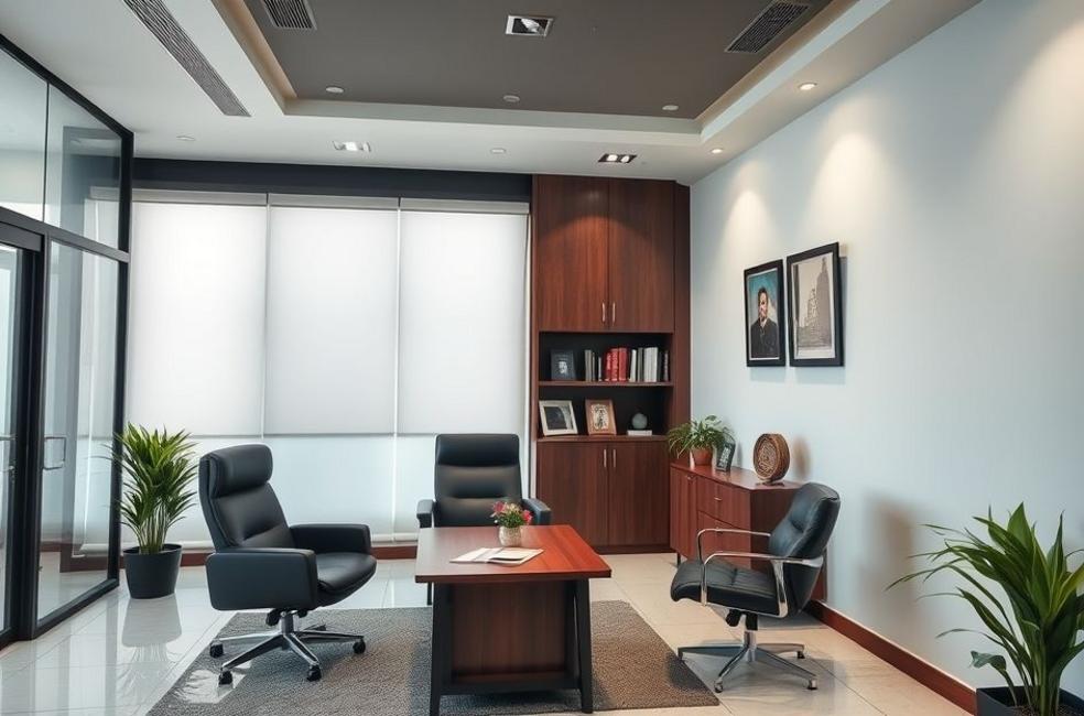 Interior de um escritório de advocacia em Araçatuba.