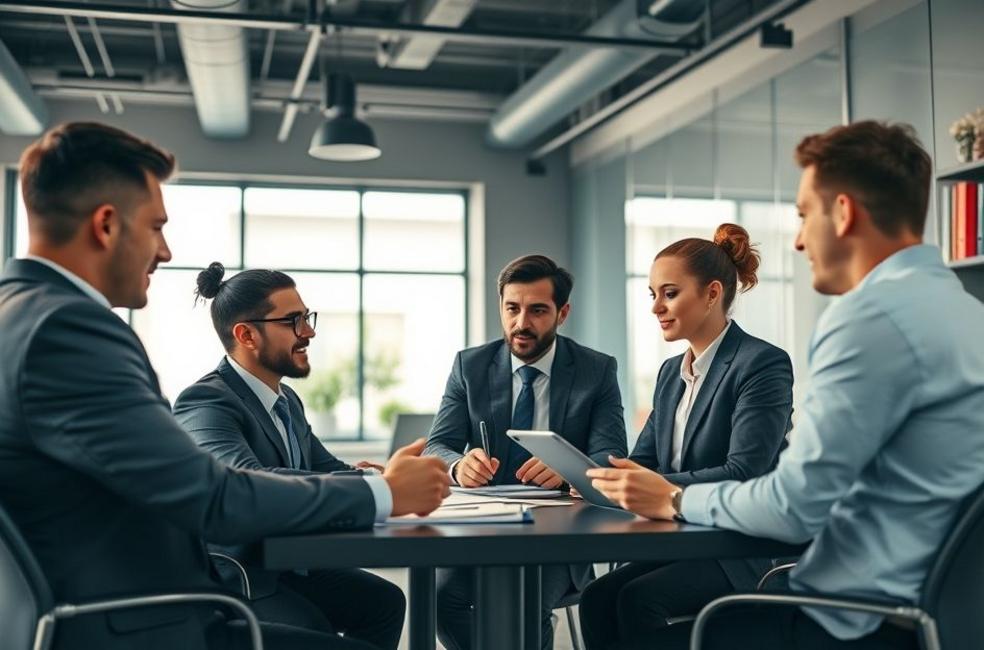 Imagem de um escritório de advocacia moderno em Taubaté.