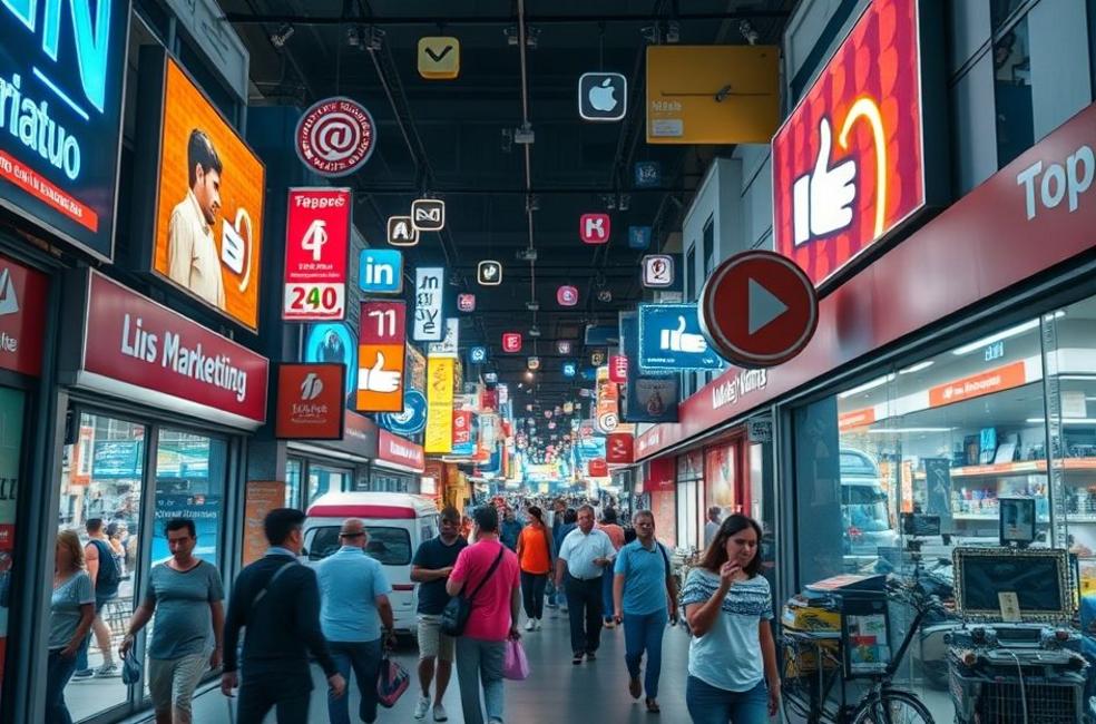 Área comercial em Limeira destacando a potencialidade do SEO para negócios locais.