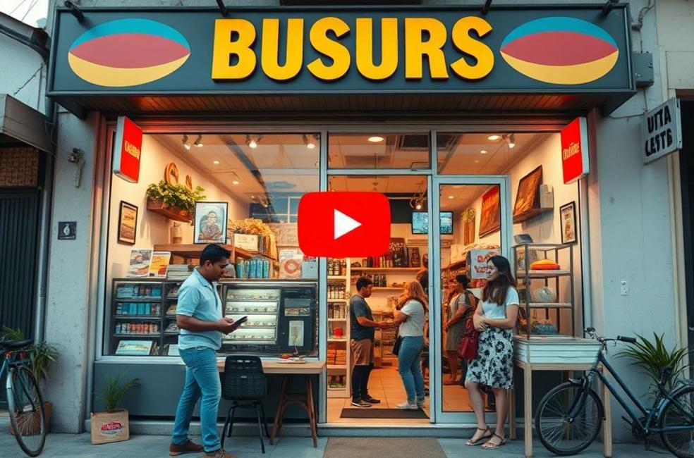 Loja local em Chapecó com clientes satisfeitos, simbolizando o sucesso com anúncios.