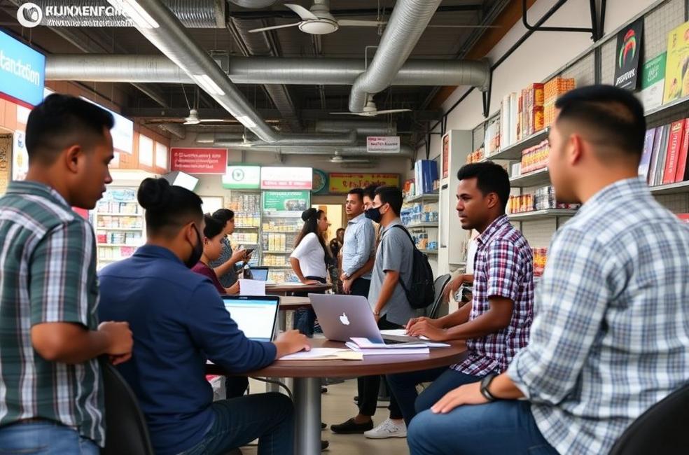 Ambiente empresarial em Mogi Mirim com foco em estratégias de marketing digital.