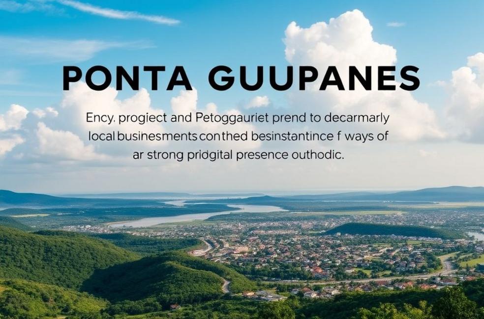 Paisagem de Ponta Grossa destacando negócios locais.