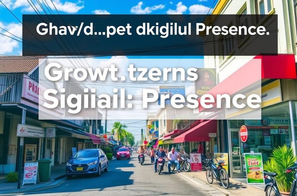 Vista do distrito comercial local em Presidente Prudente, simbolizando oportunidades de marketing digital