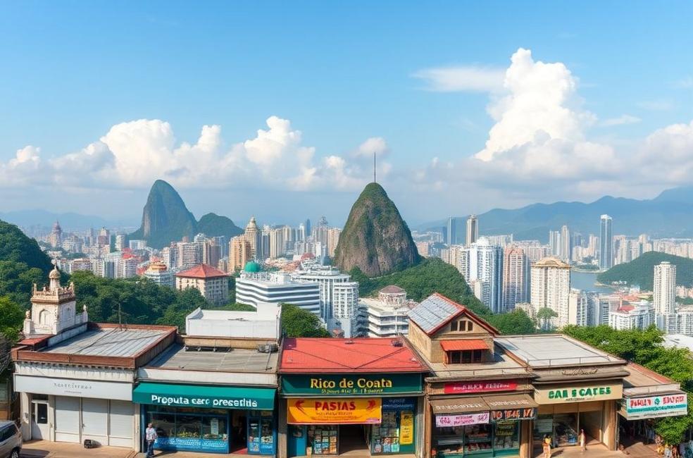 Vista panorâmica do Rio de Janeiro, simbolizando a vitalidade do empreendedorismo local.