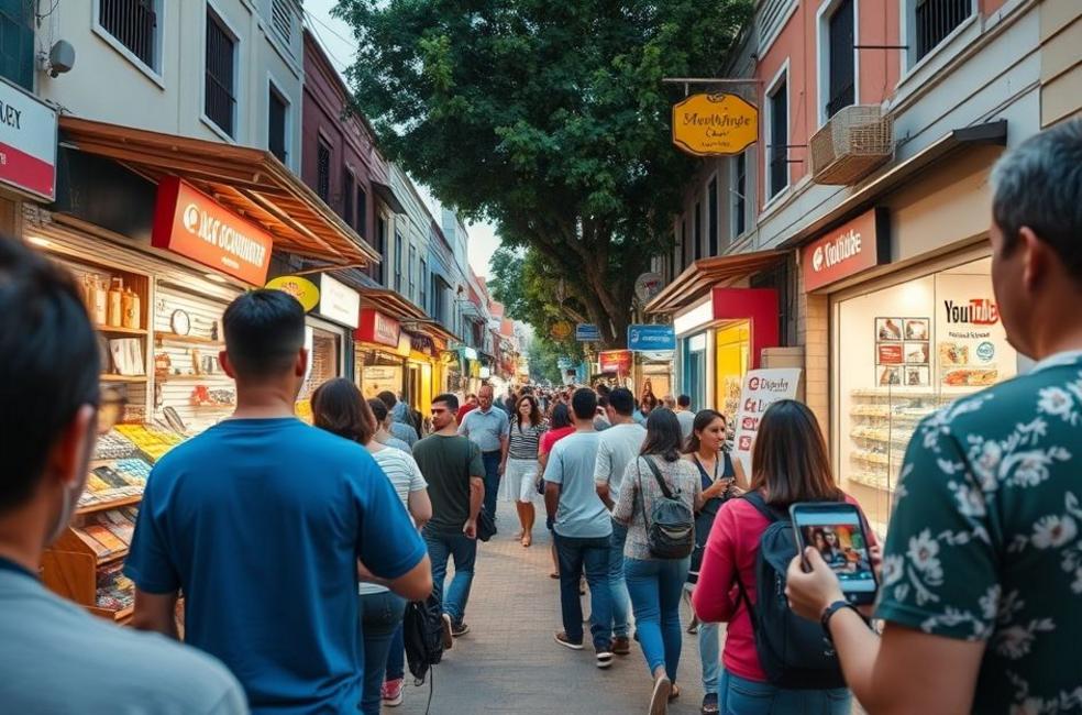 Cenário da comunidade em São José do Rio Preto interagindo com o YouTube.