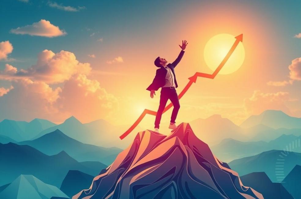 Imagem que simboliza crescimento e sucesso no marketing digital.