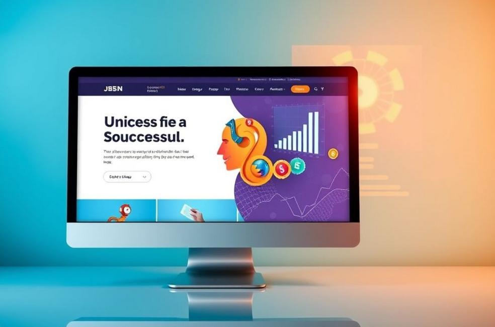 A página de captura eficaz com gráfico de desempenho de conversão.