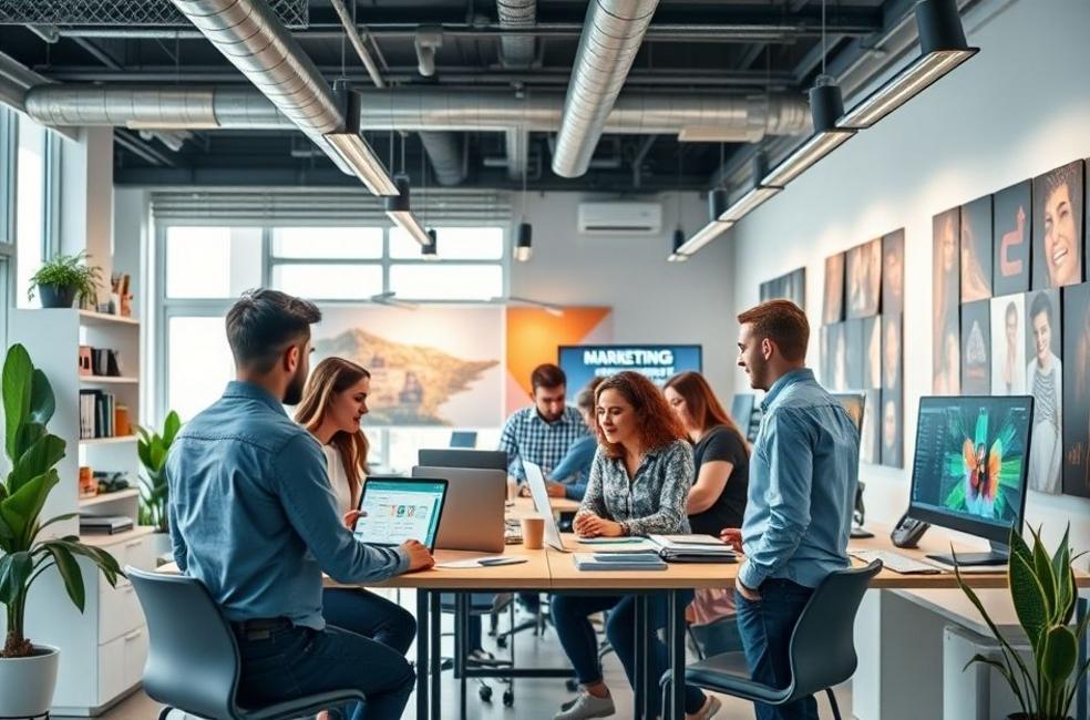 Imagem da agência de Facebook Ads em Pato Branco mostrando colaboração em marketing digital.