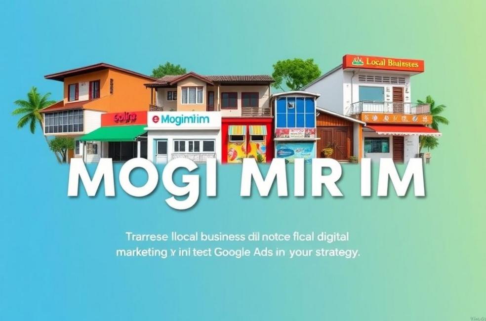 Banners representando negócios locais de Mogi Mirim utilizando Google Ads