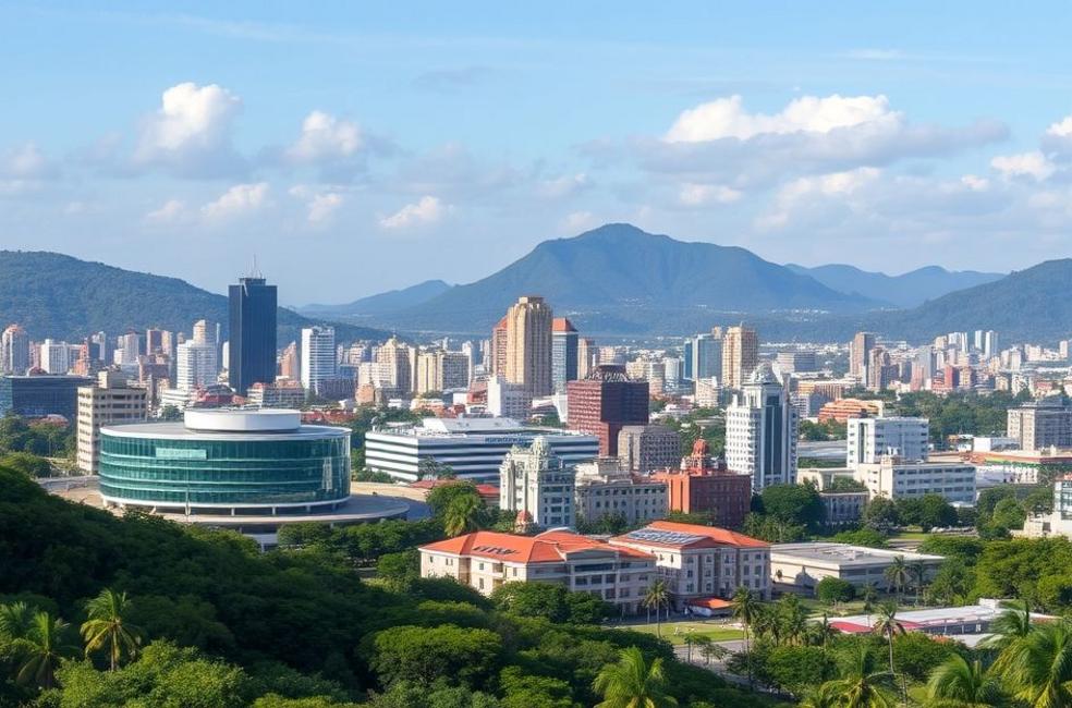 Vista de Santa Cruz do Sul com exposição do ambiente propício para atuação de advogados.