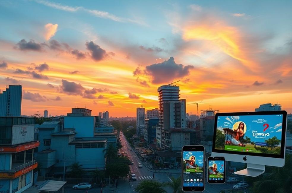 Vista de Catanduva com foco em oportunidade de marketing digital.