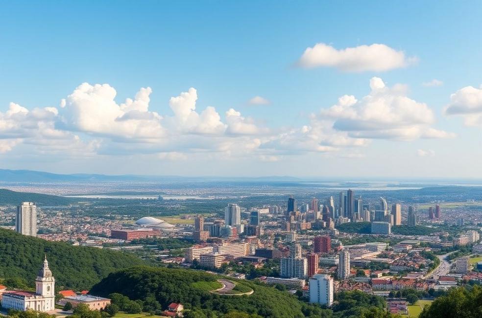 Panorâmica da cidade de Caxias do Sul, com foco no potencial para agências de marketing digital.