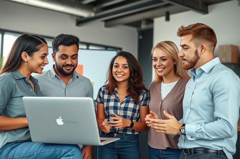 Profissionais discutindo campanhas de YouTube Ads localizadas em Chapecó.