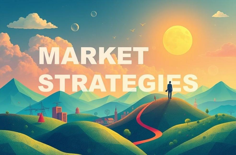 Um ambiente digital vibrante simbolizando estratégias de marketing.