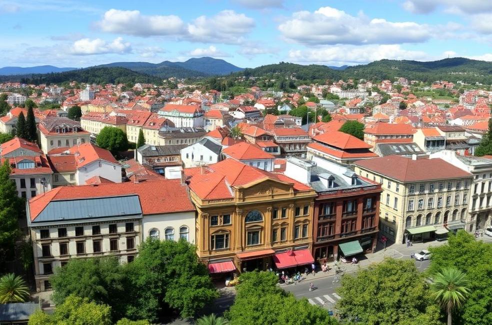 Vista panorâmica de Gramado, RS, representando a evolução do marketing jurídico na cidade.
