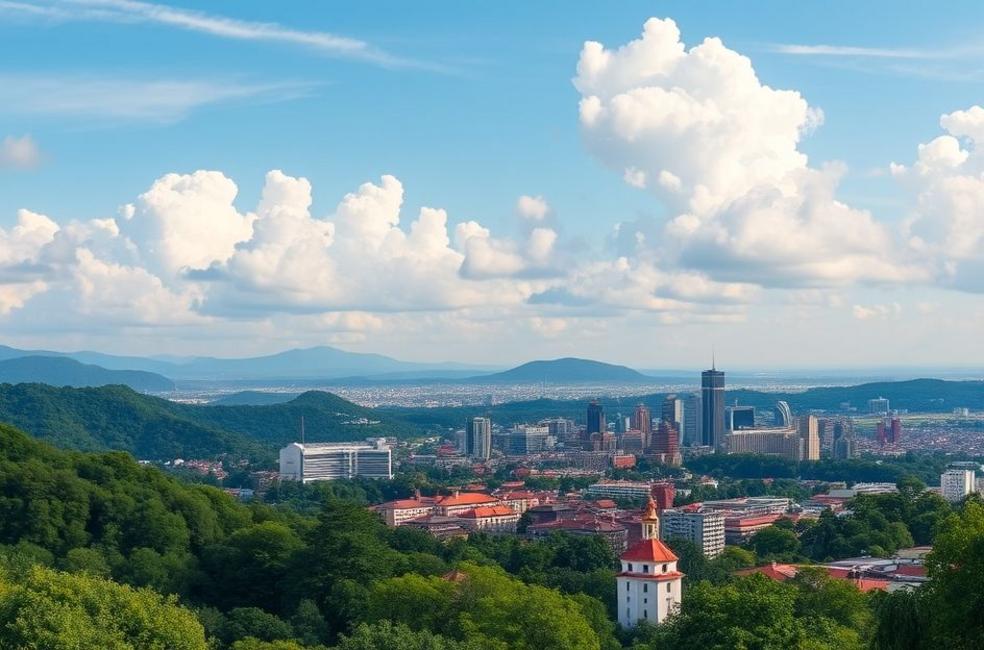 Vista panorâmica de Gramado, refletindo oportunidades de marketing.
