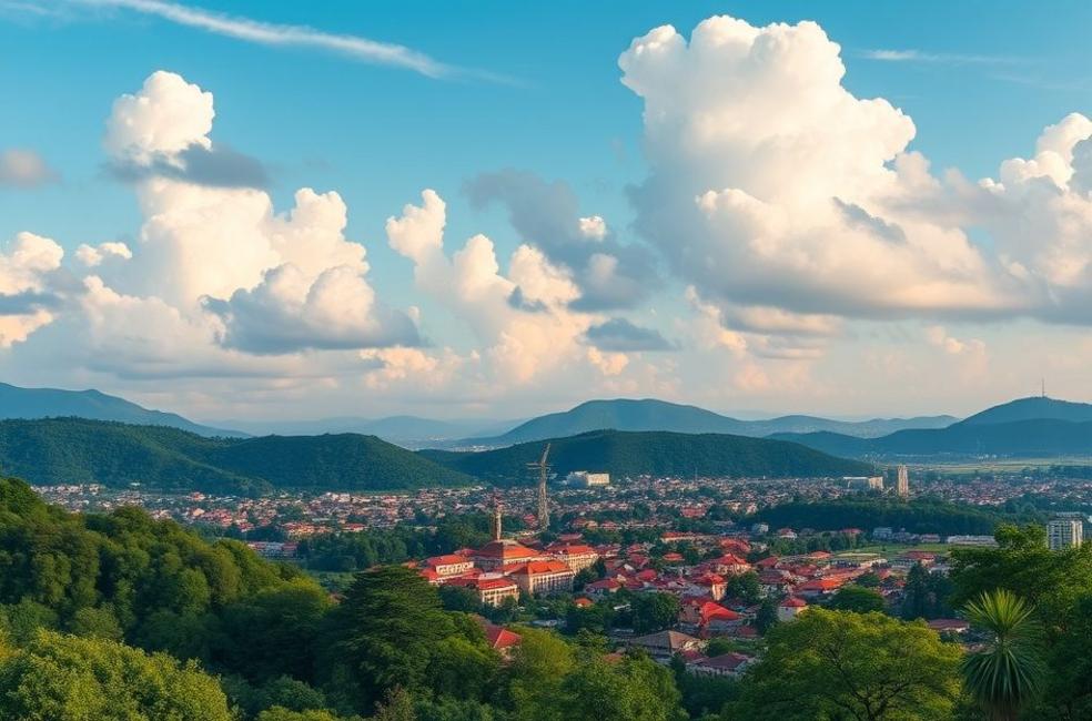 Beleza natural de Gramado com elementos de marketing digital.