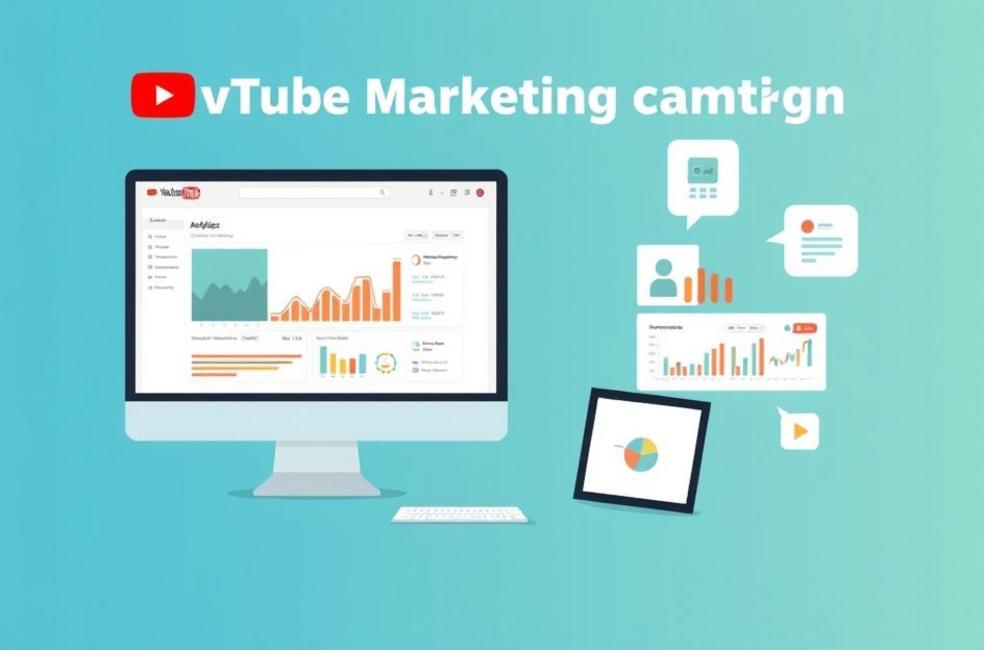 Configurando uma campanha de anúncios no YouTube.