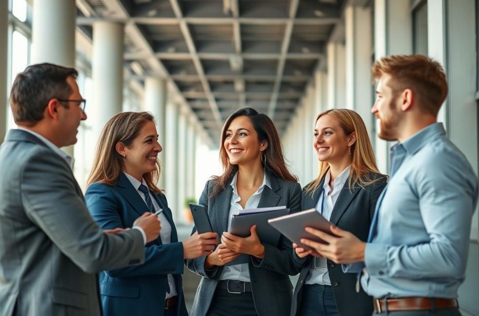 Profissionais de direito em Porto Alegre trabalhando com estratégias modernas de marketing.