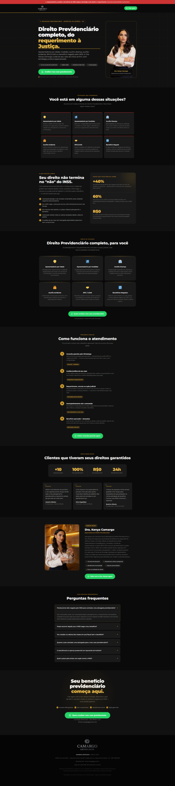 Site Camargo Advocacia, assessoria e consultoria jurídica